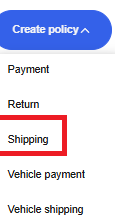 eBay　Shipping Policyの設定方法　画像