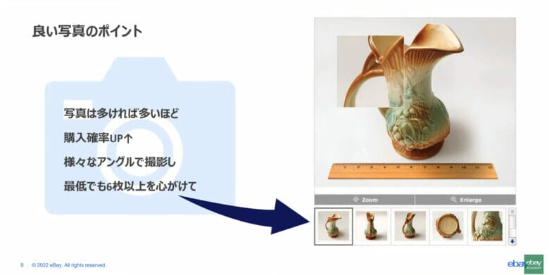 ebay　出品　写真