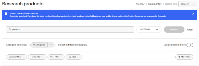 ebay リサーチ プロダクトリサーチ