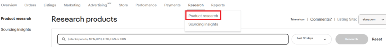 ebay　リサーチ