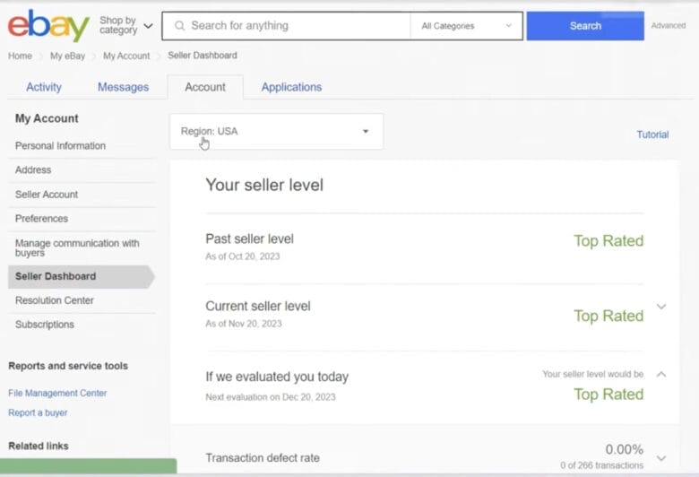 eBayセラーレベル　BBE SEO