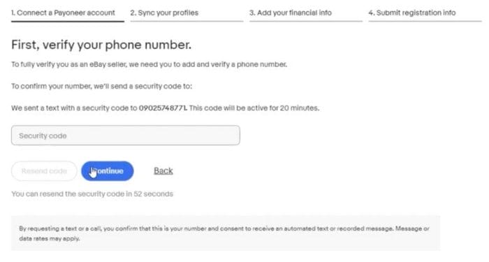Continueをクリックする 画像