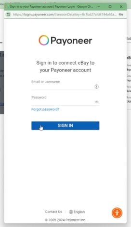 ペイオニアのアカウント情報を入力する 画像