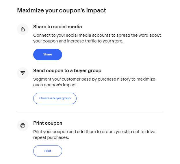 作成したクーポンの配布方法 画像