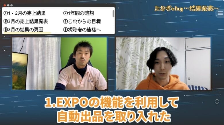 たかぎe-log|売上げ結果 画像