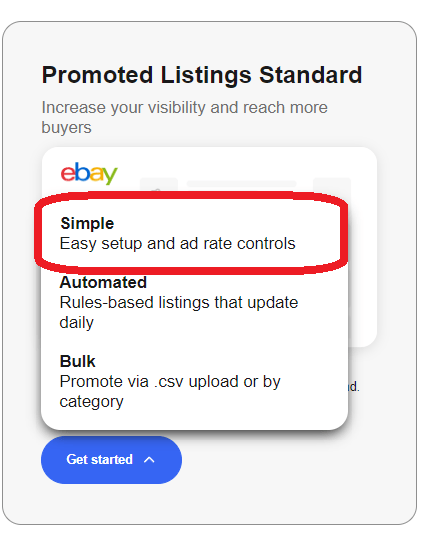 ebay 輸出 Promoted Listings プロモーテッドリスティング