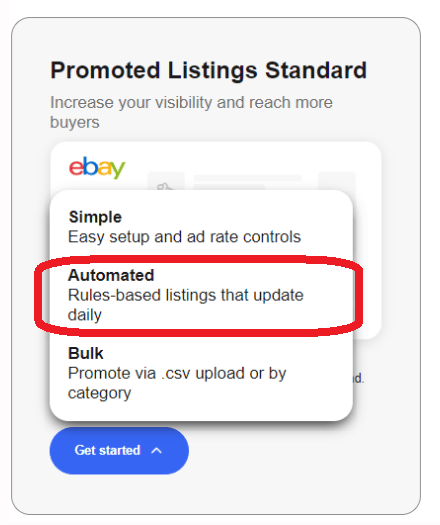 ebay 輸出 Promoted Listings プロモーテッドリスティング　画像