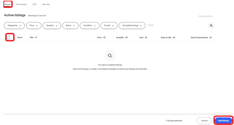eBay　広告　Promoted Listings