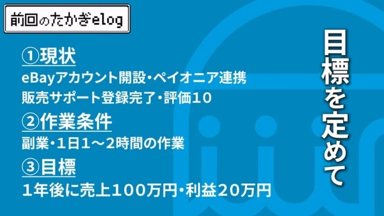eBay輸出を始めるまでの準備と目標設定 画像