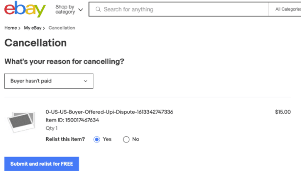 【ebay輸出】自動キャンセルの画像