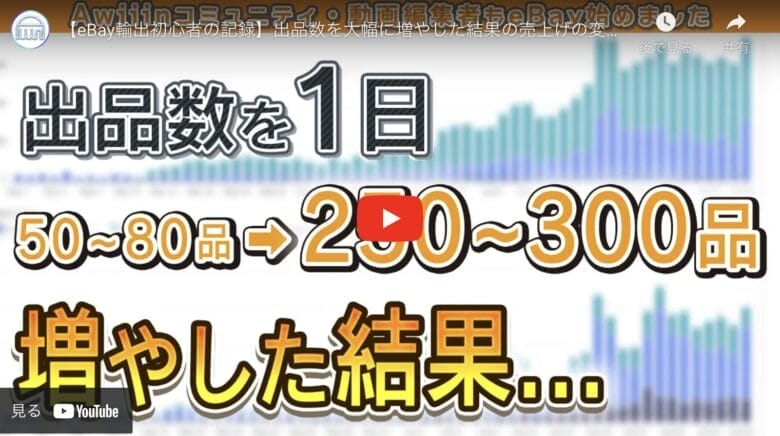 【eBay輸出】出品数を倍増した結果、インプレッションに大きな変化が！|たかぎe₋log#06