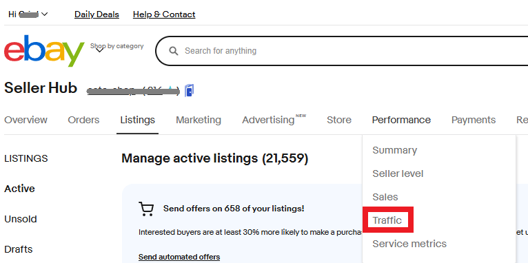 Trafficページ 画像