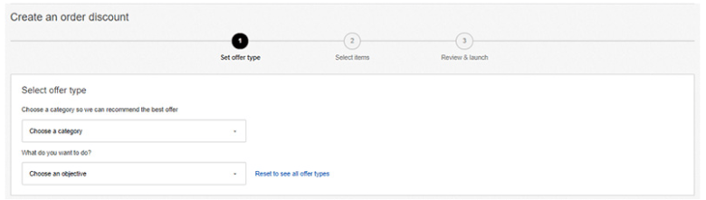 割引条件の設定 画像①