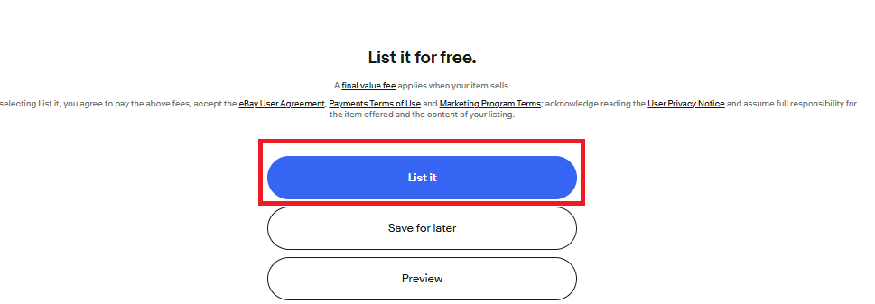 ebay　マルチバリエーション　出品