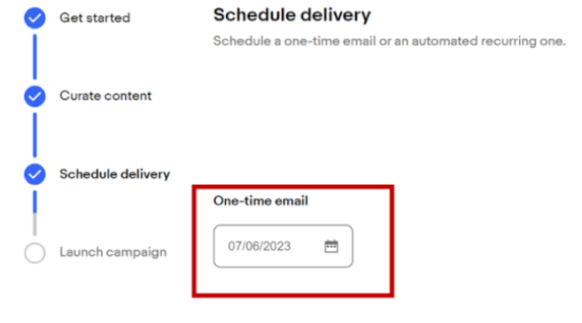 発信スケジュールを決定する 画像