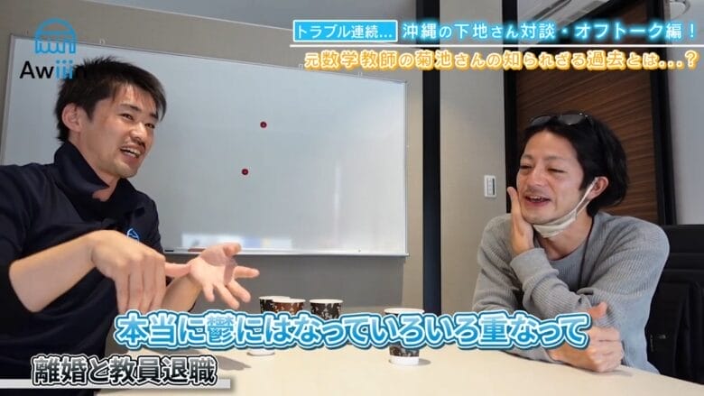 【菊池さんの過去】離婚と教員退職 画像