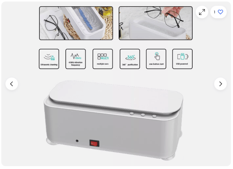 超音波洗浄機 画像