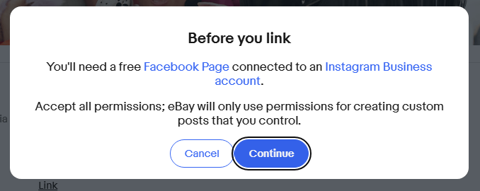 「Continue」をクリックする 画像