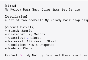 Chat GPTでタイトルと商品説明生成 画像④