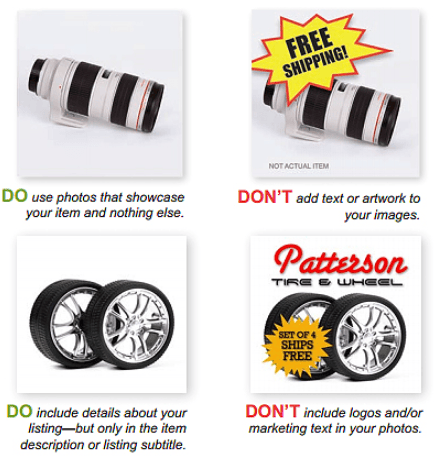 テキストやアートワークに対する禁止事項 画像