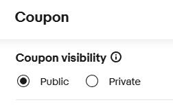 公開設定(Private/Public) を選択 画像