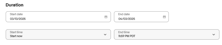 期間設定(Duration) 画像
