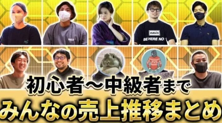 eBay輸出で成果を出しているセラー13名の売上推移を大公開！