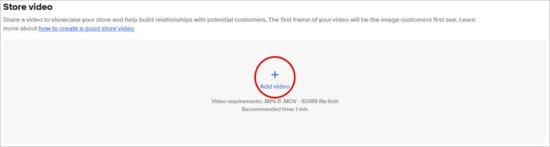 ストア動画を設定する 画像