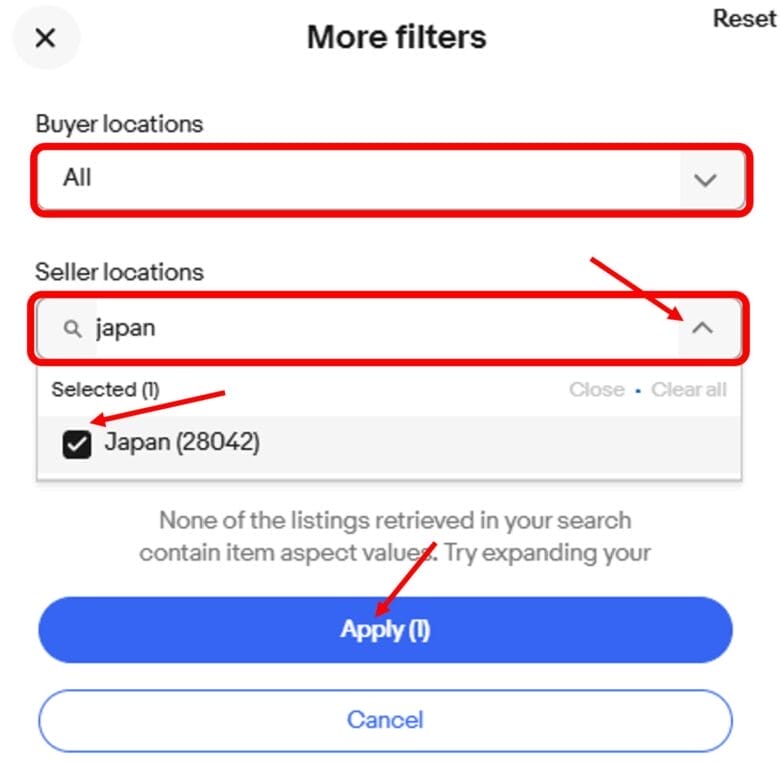 所在地を絞って検索する