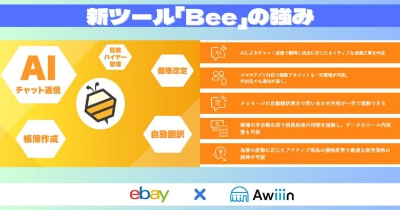 新ツール「Bee 」の強み 画像