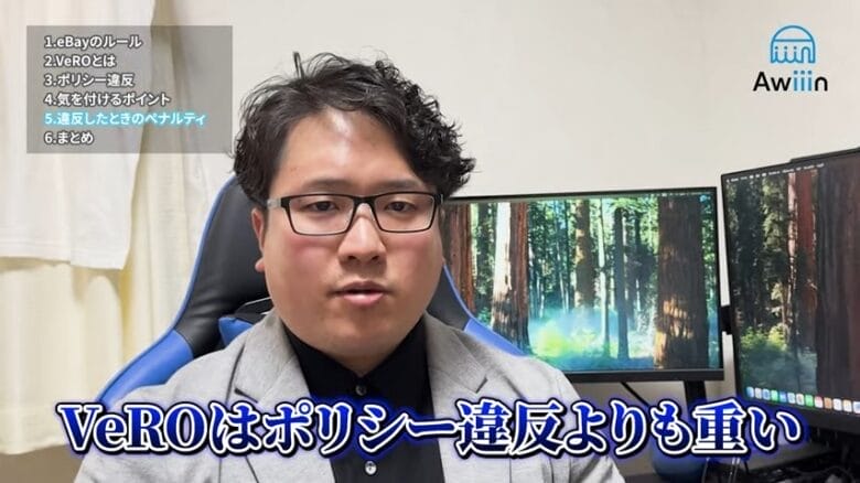 VeROはポリシー違反よりも重い 画像