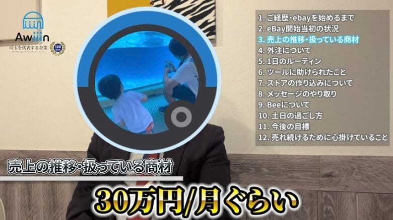 現在の利益は30万円