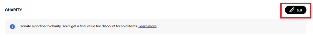 Charityの設定方法 画像