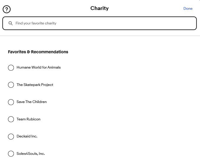 Charityの設定方法 画像③