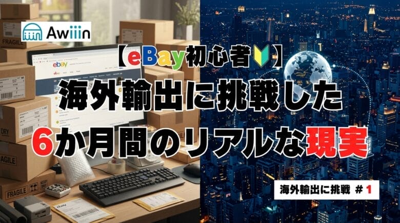【eBay初心者が海外輸出に挑戦＃1】6カ月間のリアルな現実と感じたこと