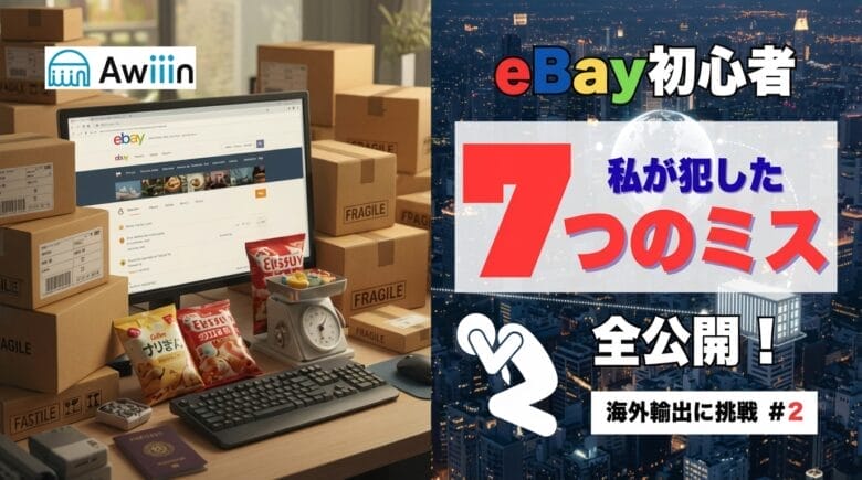 【eBay初心者が海外輸出に挑戦＃2】私が犯した7つのミスを全公開！