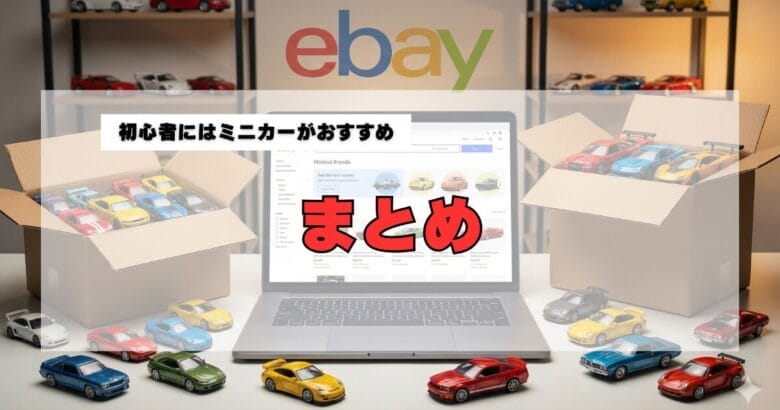 まとめ|eBay輸出初心者にはミニカー販売がおすすめ! まとめ画像
