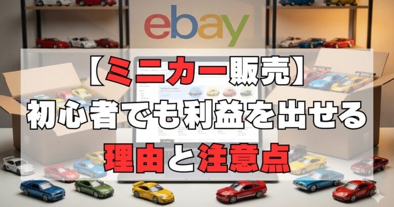 【eBay実体験】ミニカー販売でわかった！初心者でも利益を出せる理由と注意点 タイトル画像