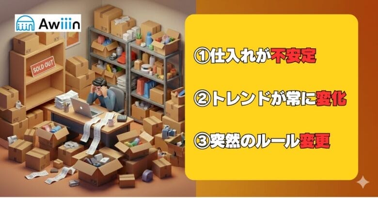 収入が安定しない要因　画像