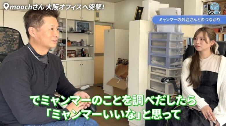 ミャンマーの外注さんとのつながり　画像