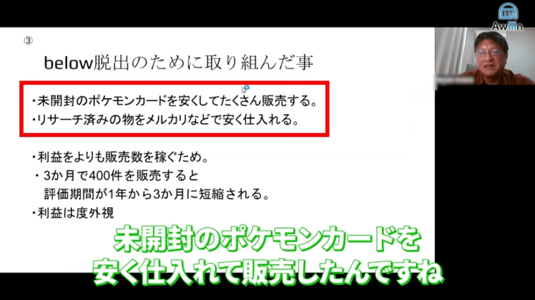 Below Standard脱出に向けた取り組み 画像